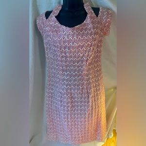 Pink sequin dress
